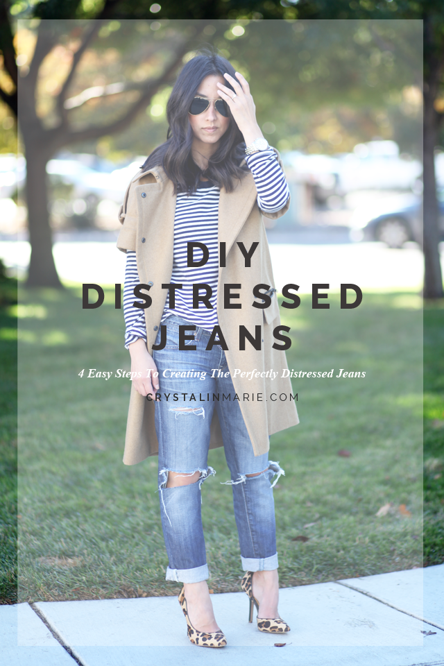 DIY Distressed Jeans