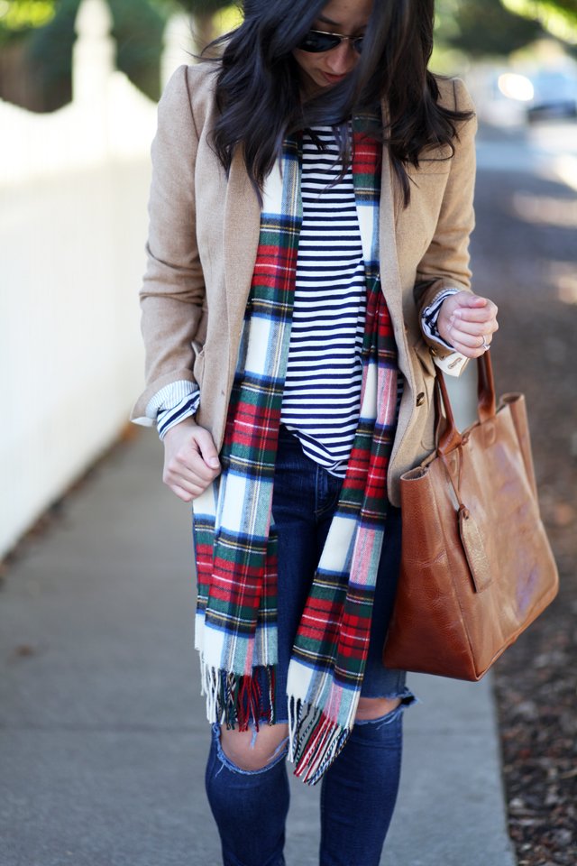 Lord and Taylor plaid scarf