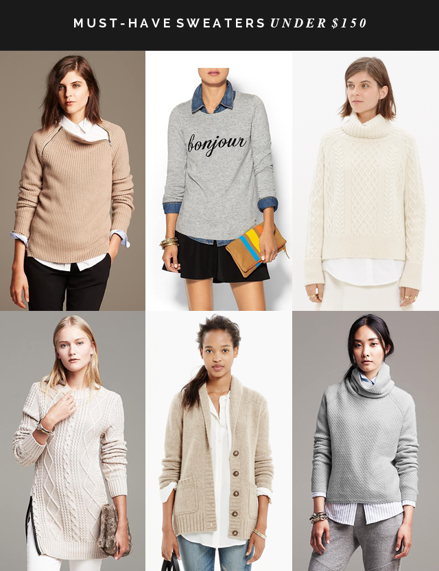 Must-have sweaters under $150