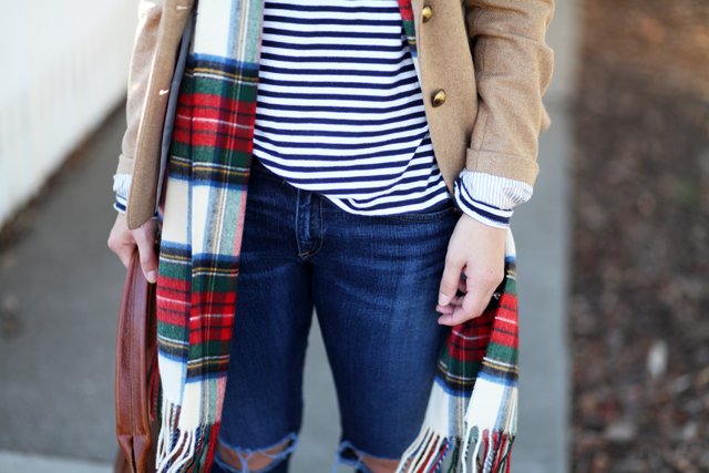  stripes and plaid mixed prints