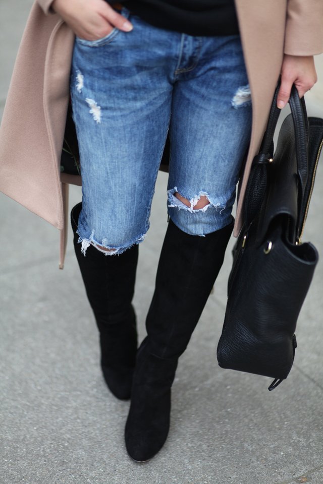 Zara ripped jeans