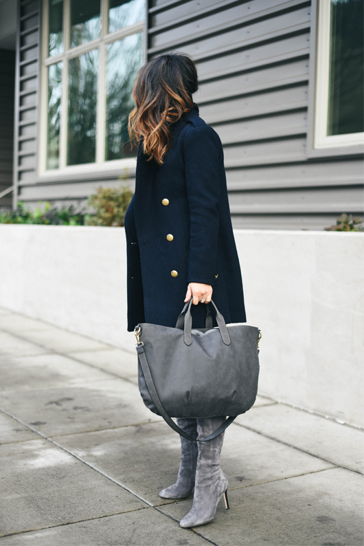 Old Navy gray tote