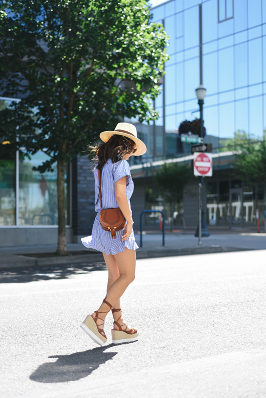 Forever 21 brown lace-up espadrille wedges