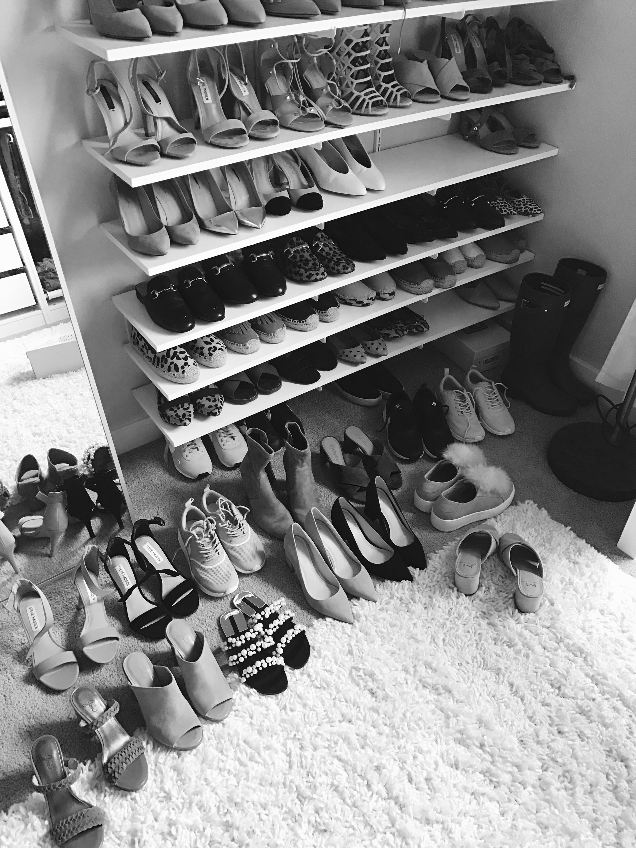 Crystalin Marie shoe closet