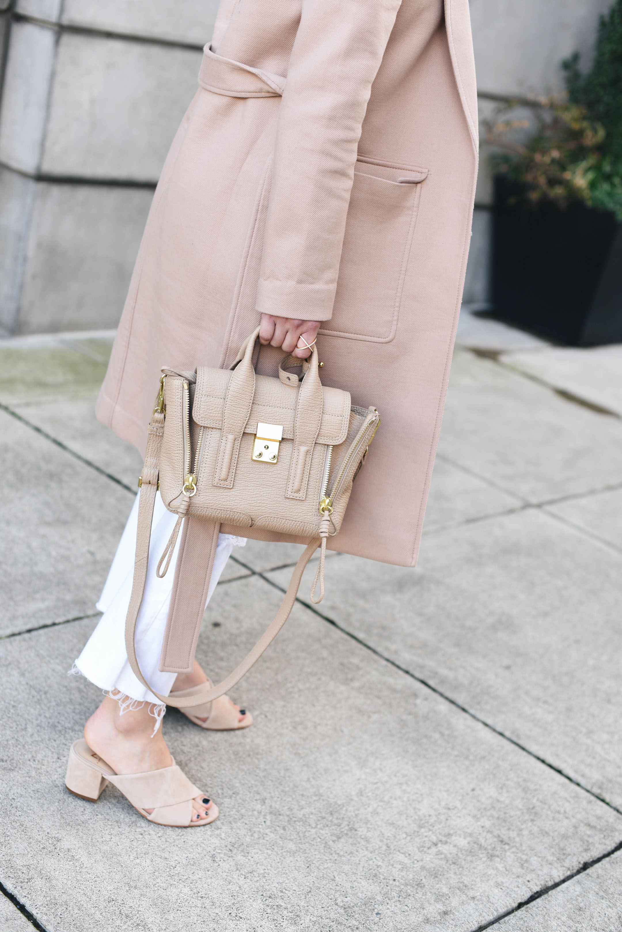 Marc Fisher rinna crisscross sandals in nude