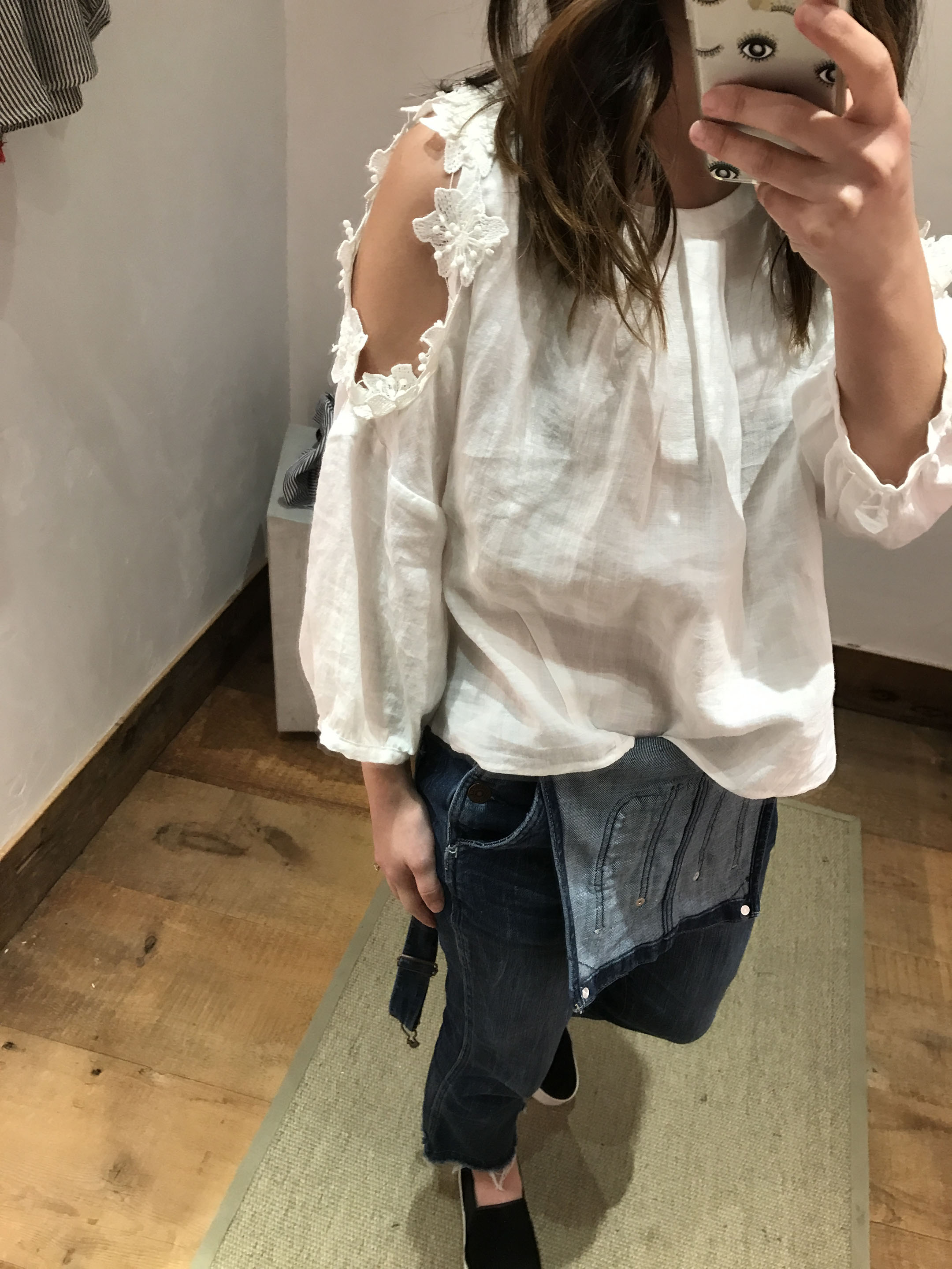 Anthropologie Floral texture blouse 3