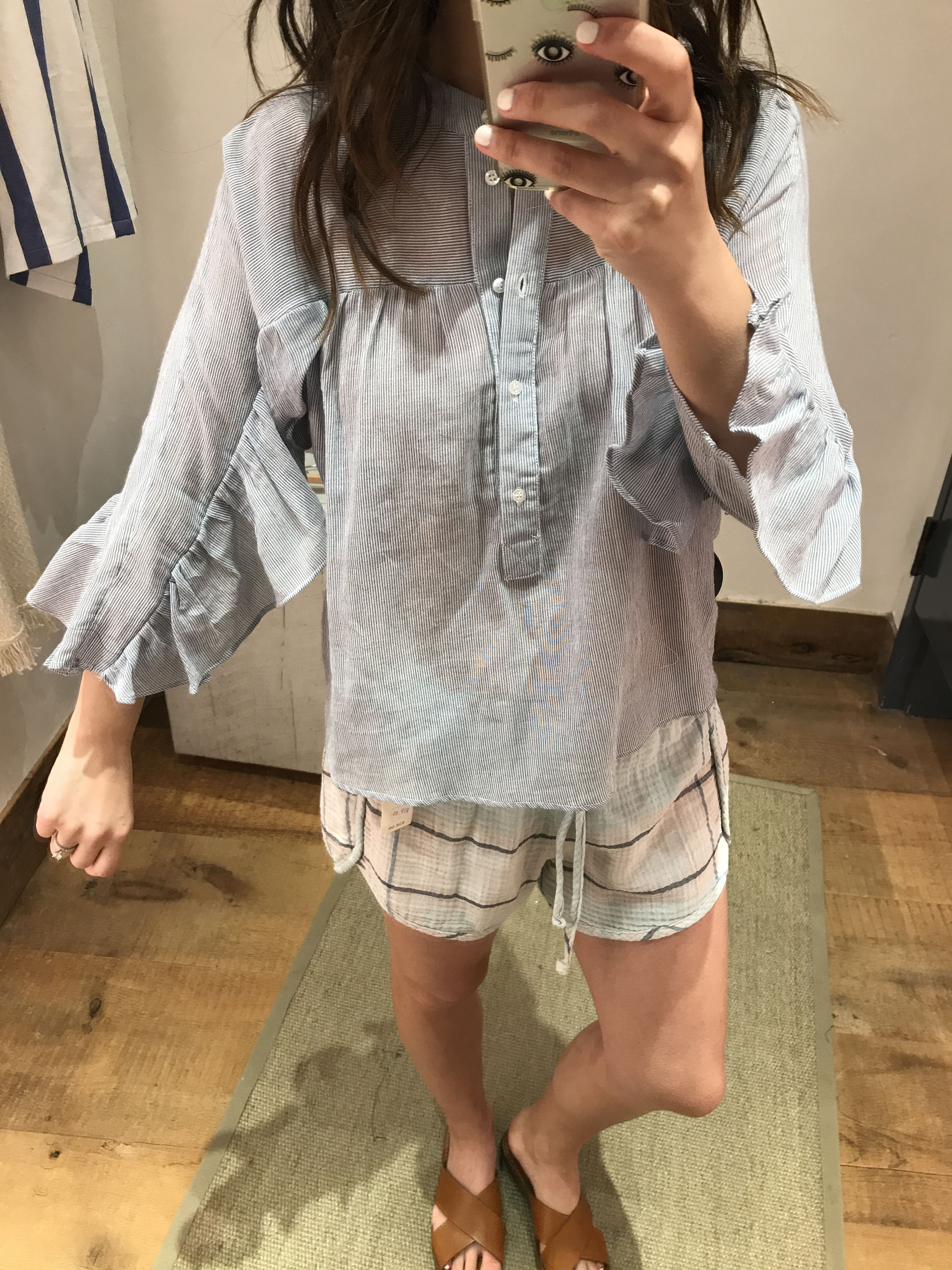 Anthropologie striped blouse 1