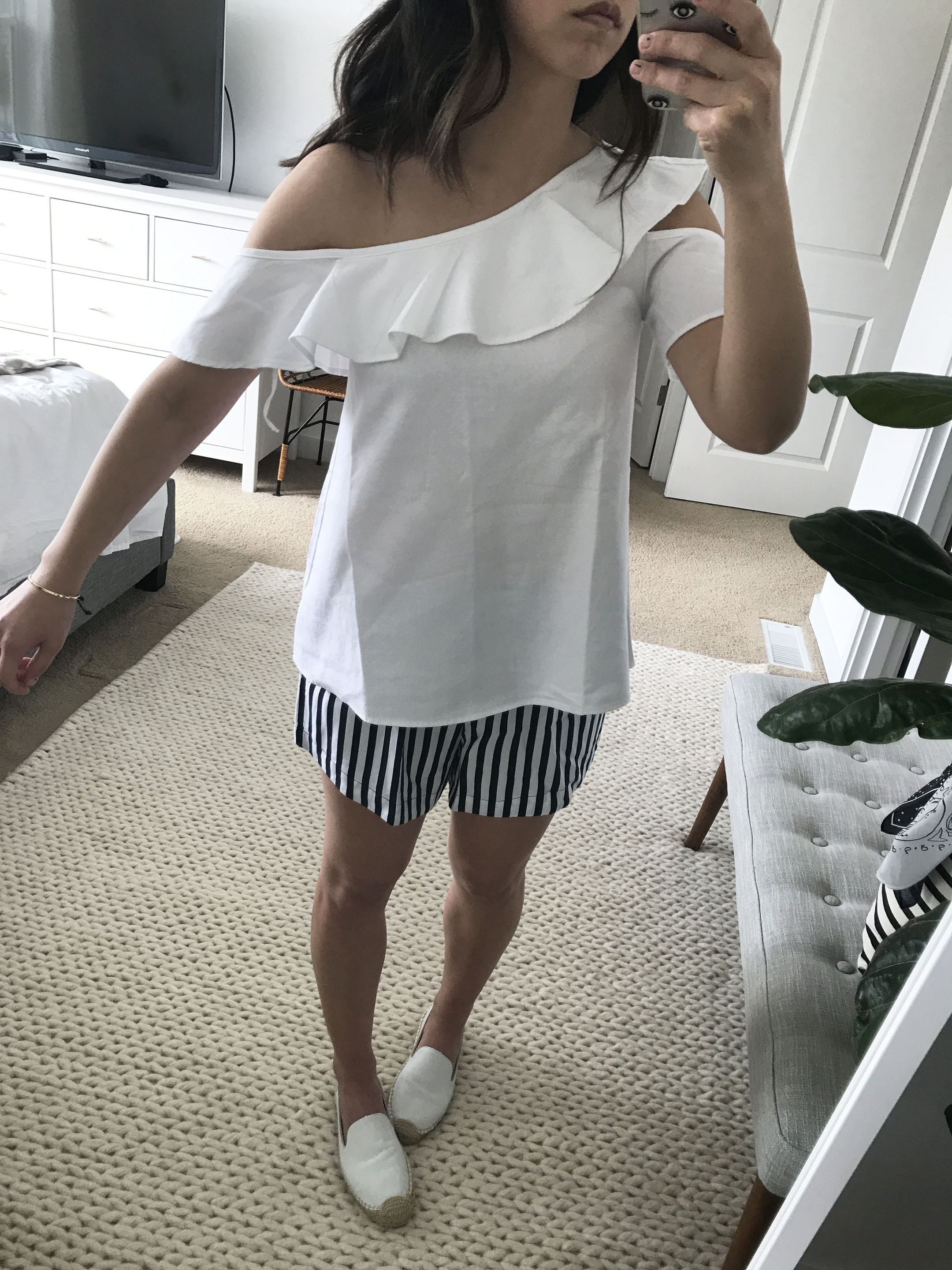 Madewell one shoulder top 4