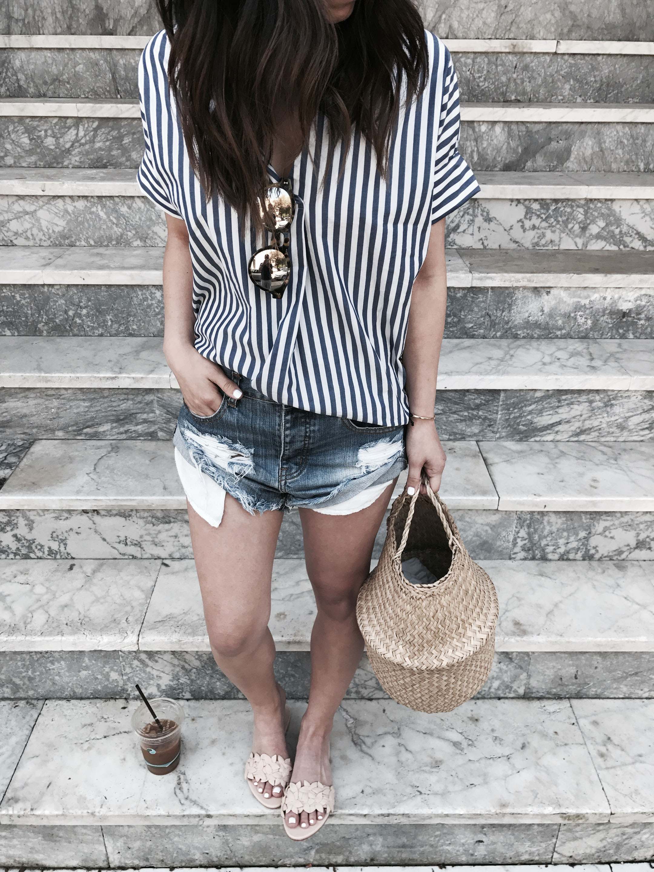 Madewell striped button down