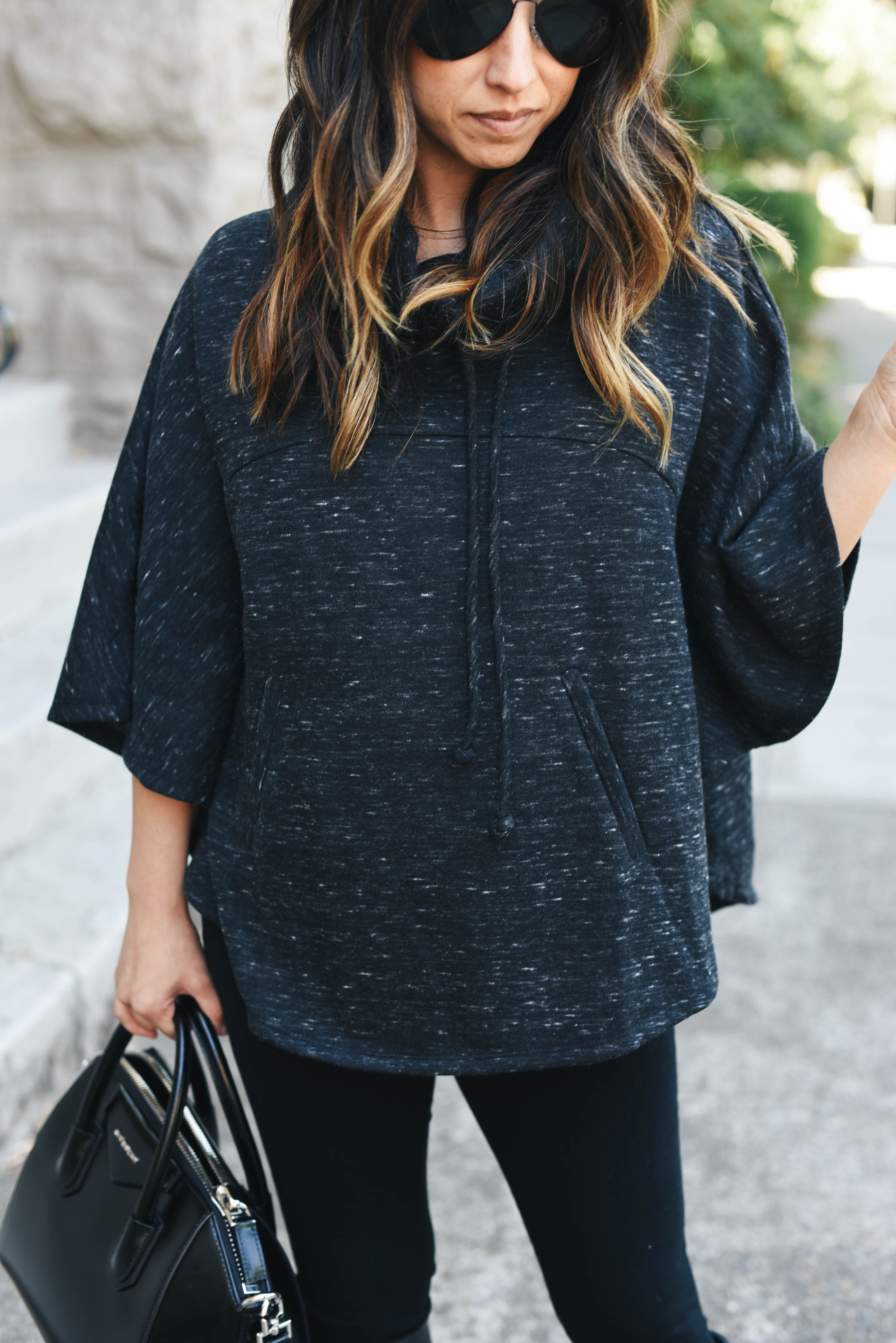 Gibson funnel neck poncho
