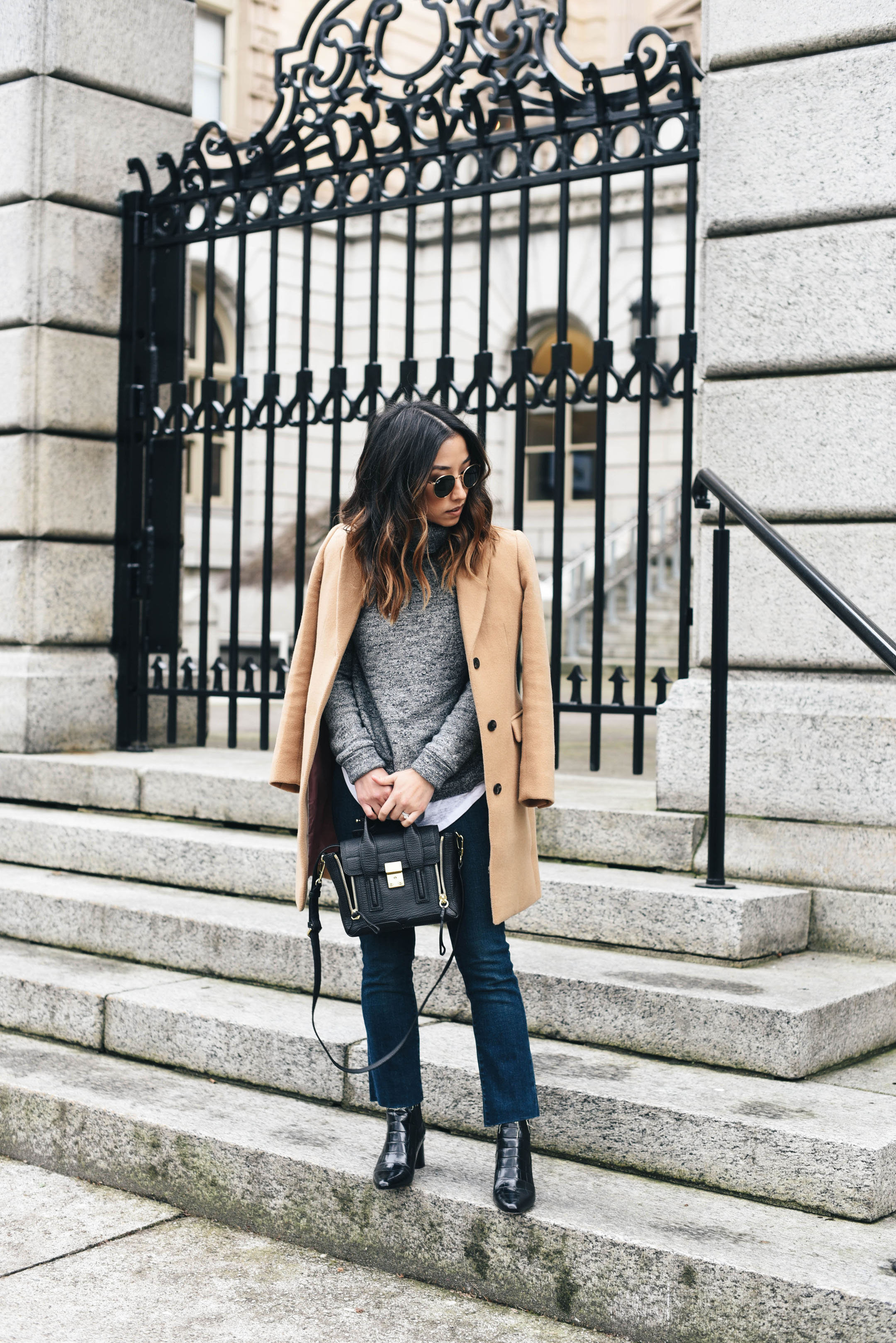 how to style a camel coat