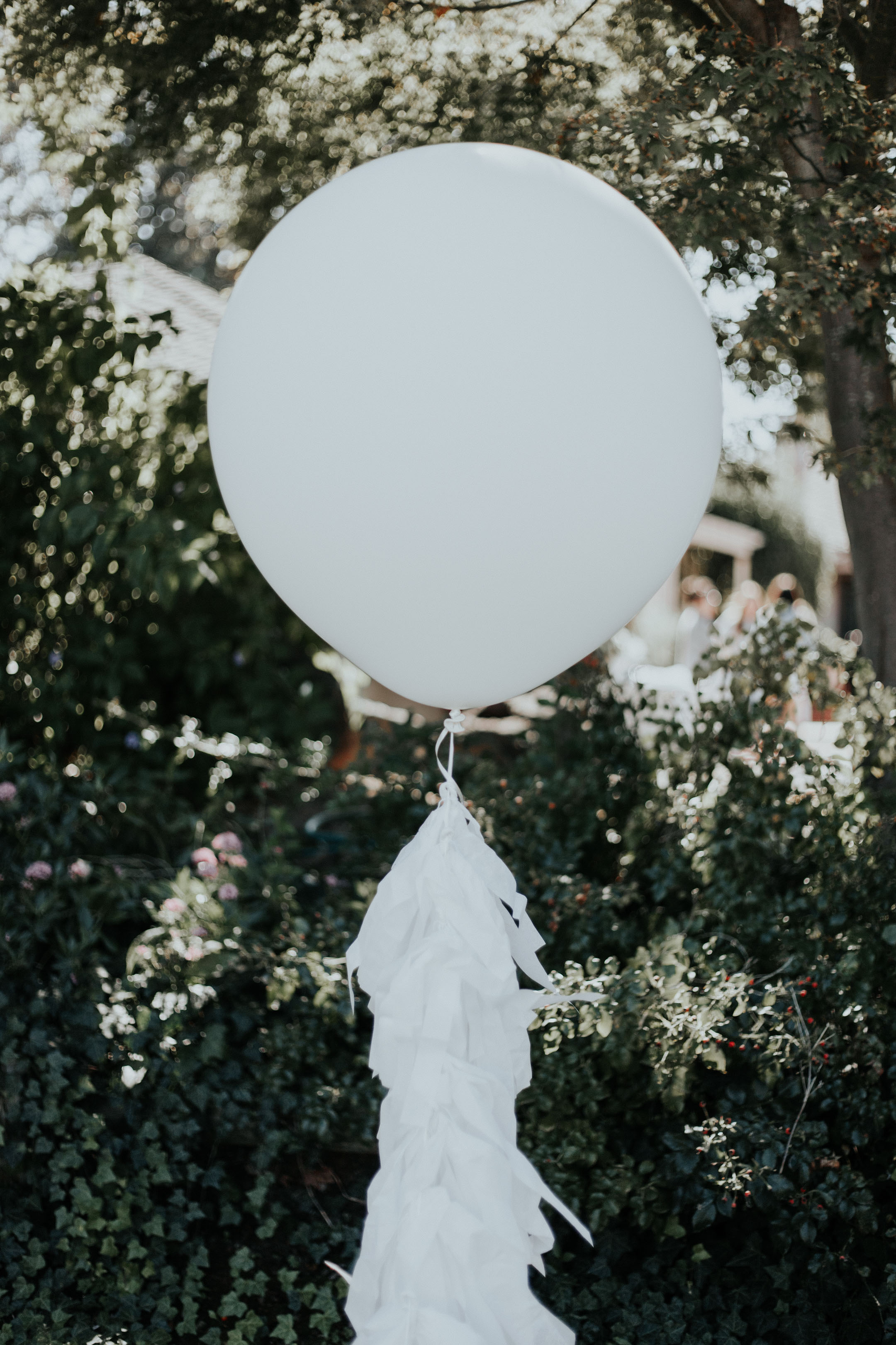 Crystalin Marie Baby Shower White giant balloon