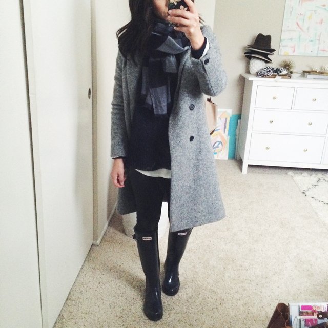 Zara grey coat