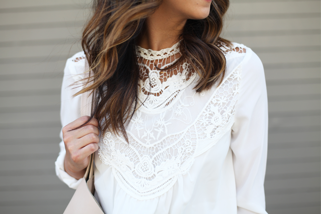 Asos embroidered blouse