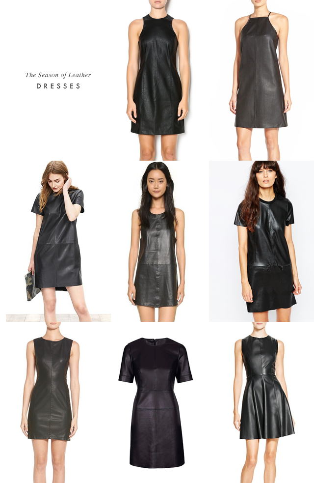 Leather dresses