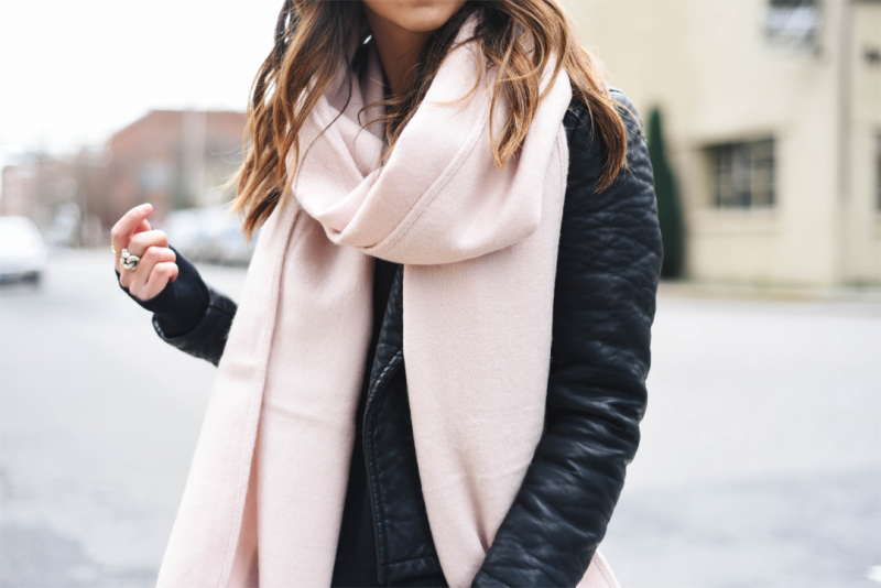 Topshop blush scarf