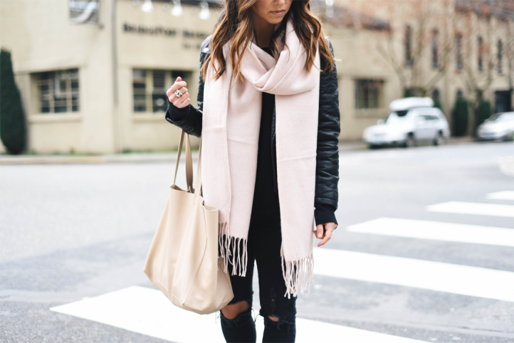 Topshop pink scarf