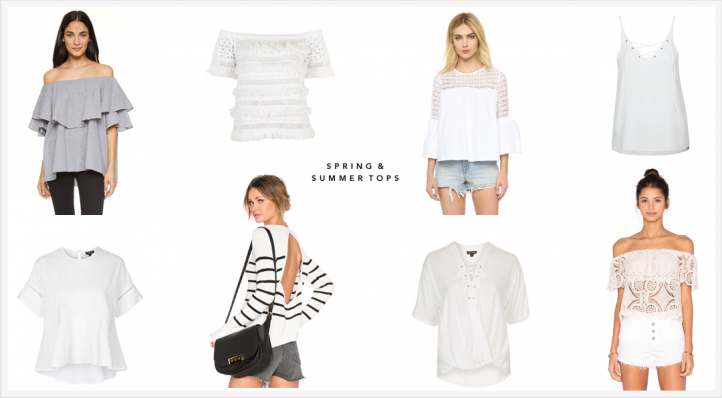Spring and Summer tops