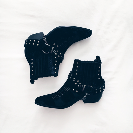 Moto ankle boots