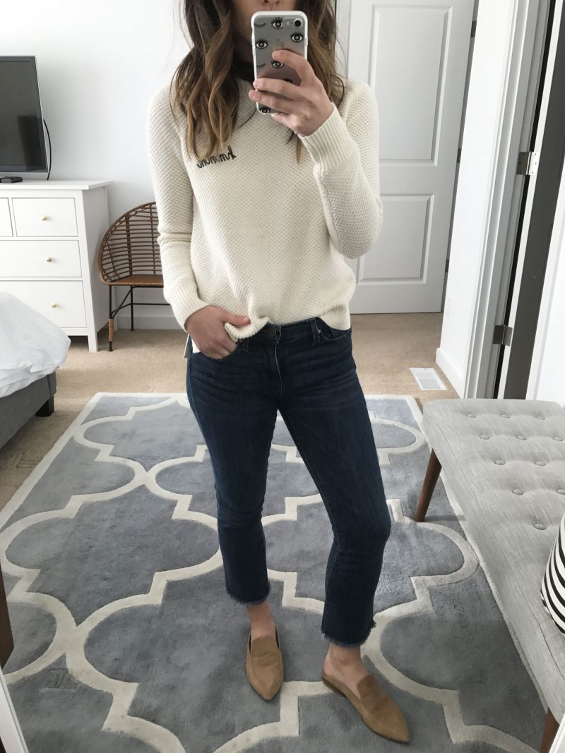 Madewell button back sweater 2