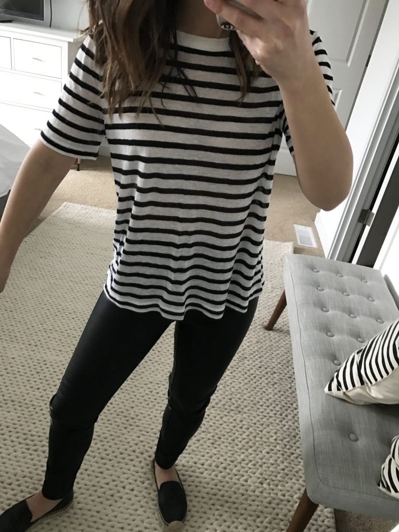 T By Alexander Wang striped tee