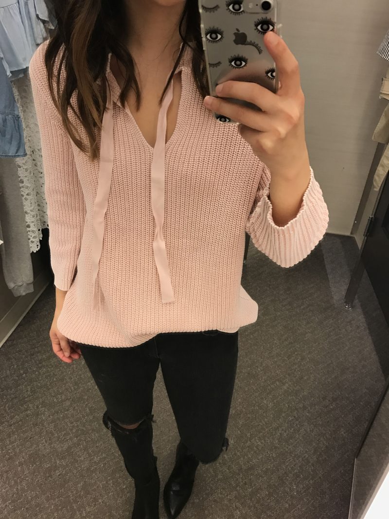 Caslon pink sweater 3