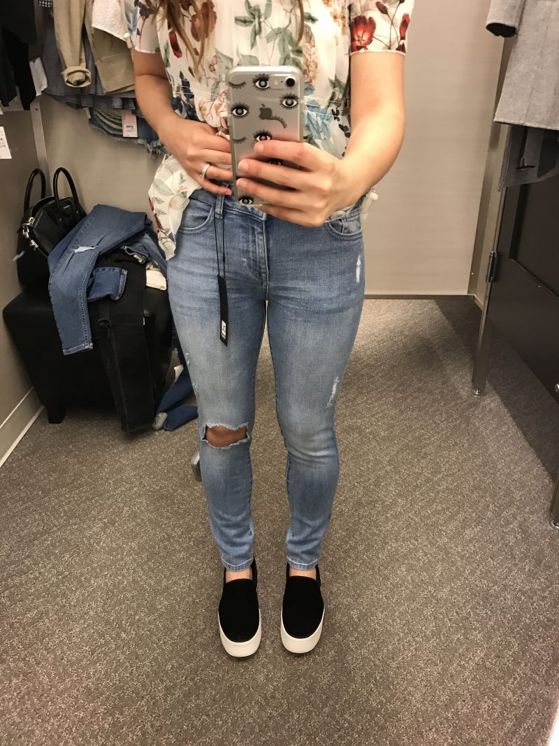 DL 1961 Florence Instasculpt ripped crop skinny jeans 1