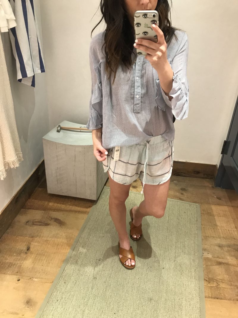 Anthropologie striped blouse 3