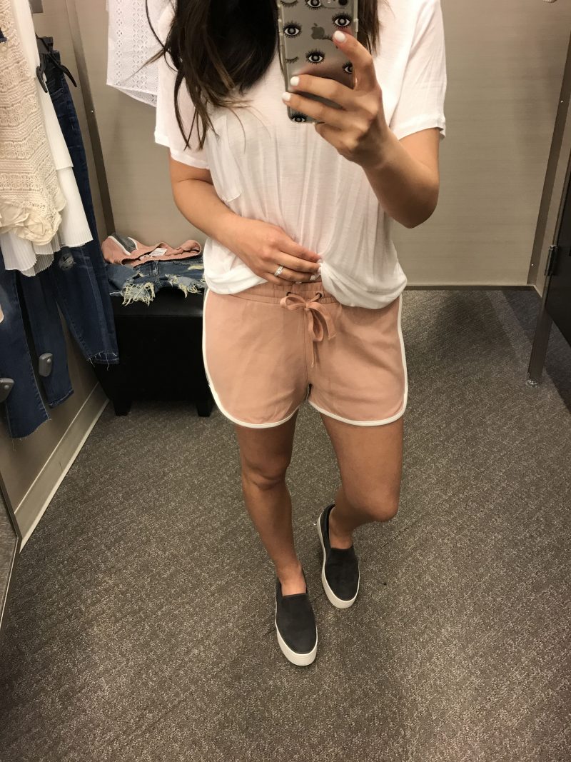 Madewell pink shorts 1