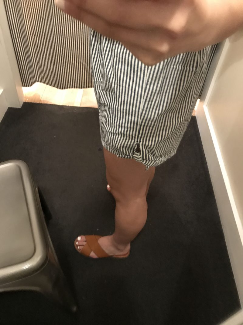 Madewell striped shorts 3