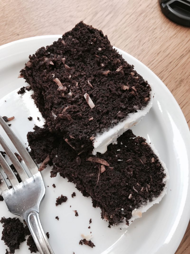 vegan chocolate coconut pound cake