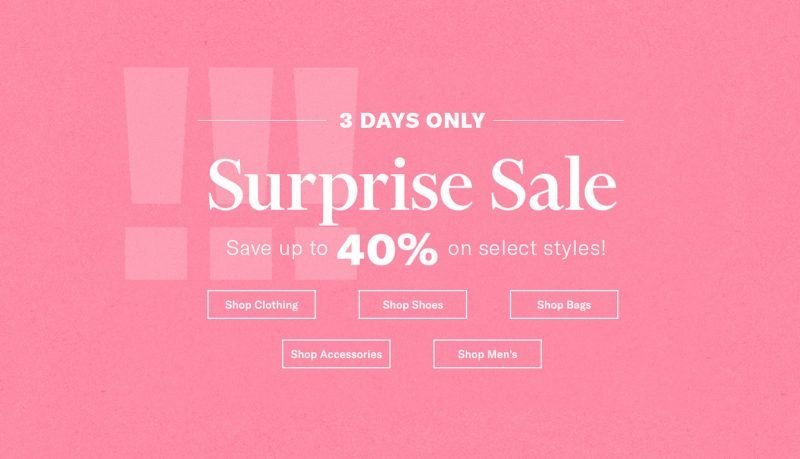 shopbop suprise sale