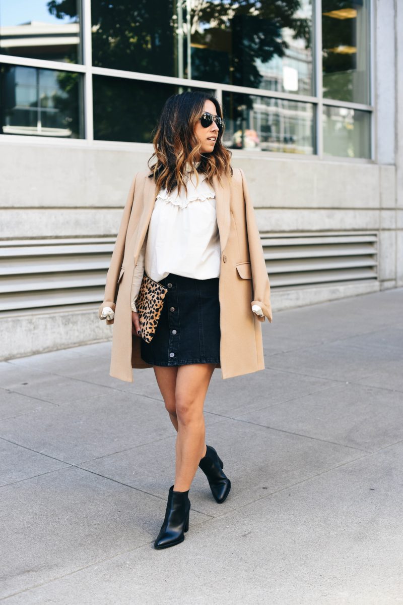 How to wear a skirt in the fall