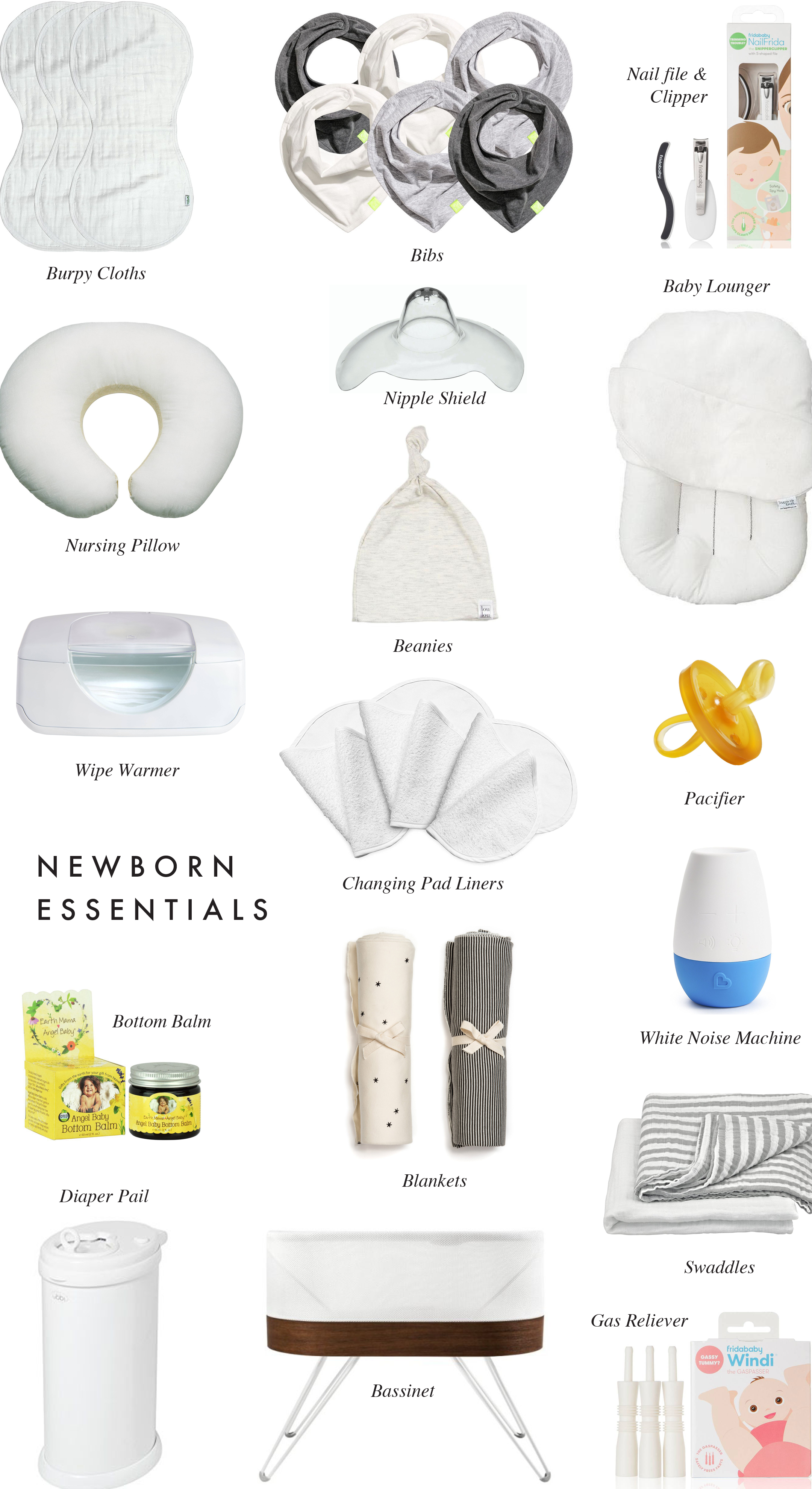 baby things needed for newborn