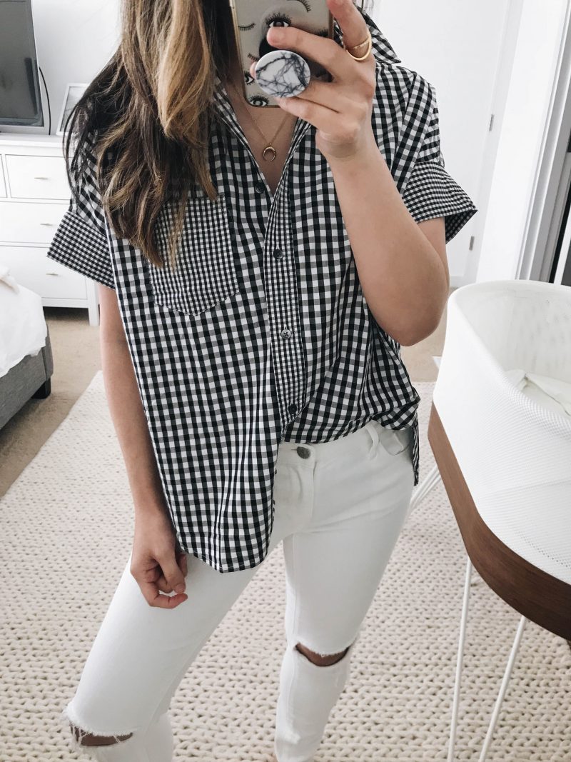 Madewell gingham button down