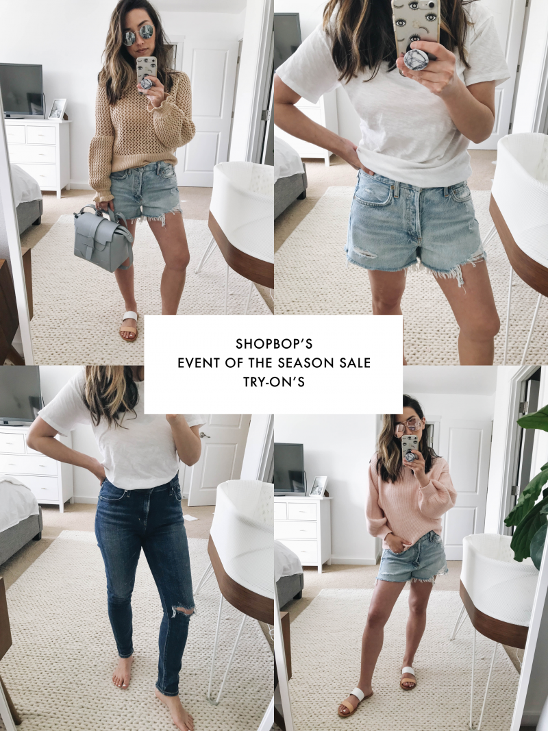 SHOPBOP'S event of the season sale try-on's