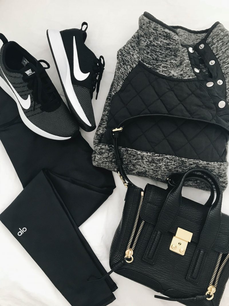 all black athleisure outfit inspiration