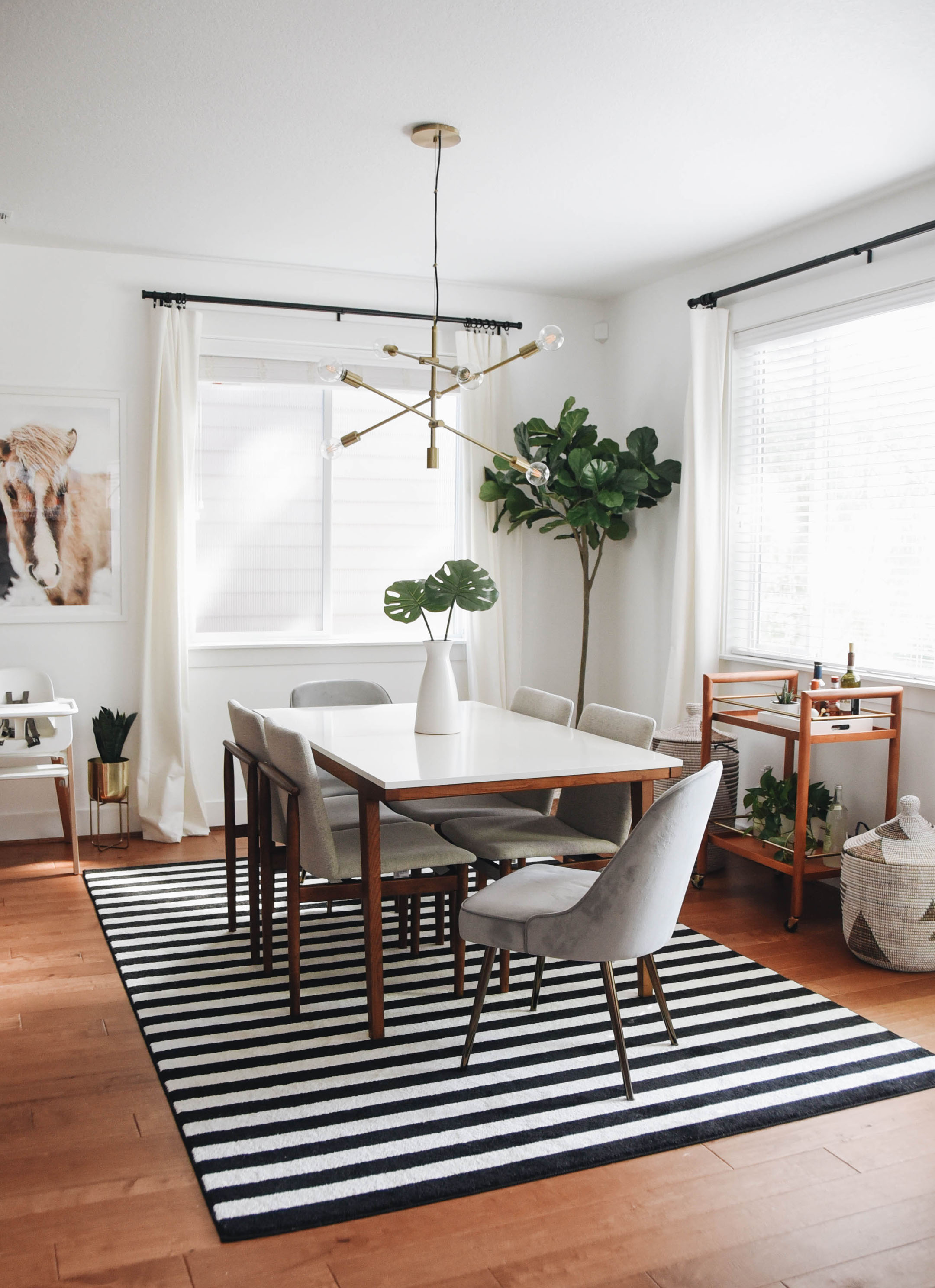 dining room makeover with west elm  crystalin marie