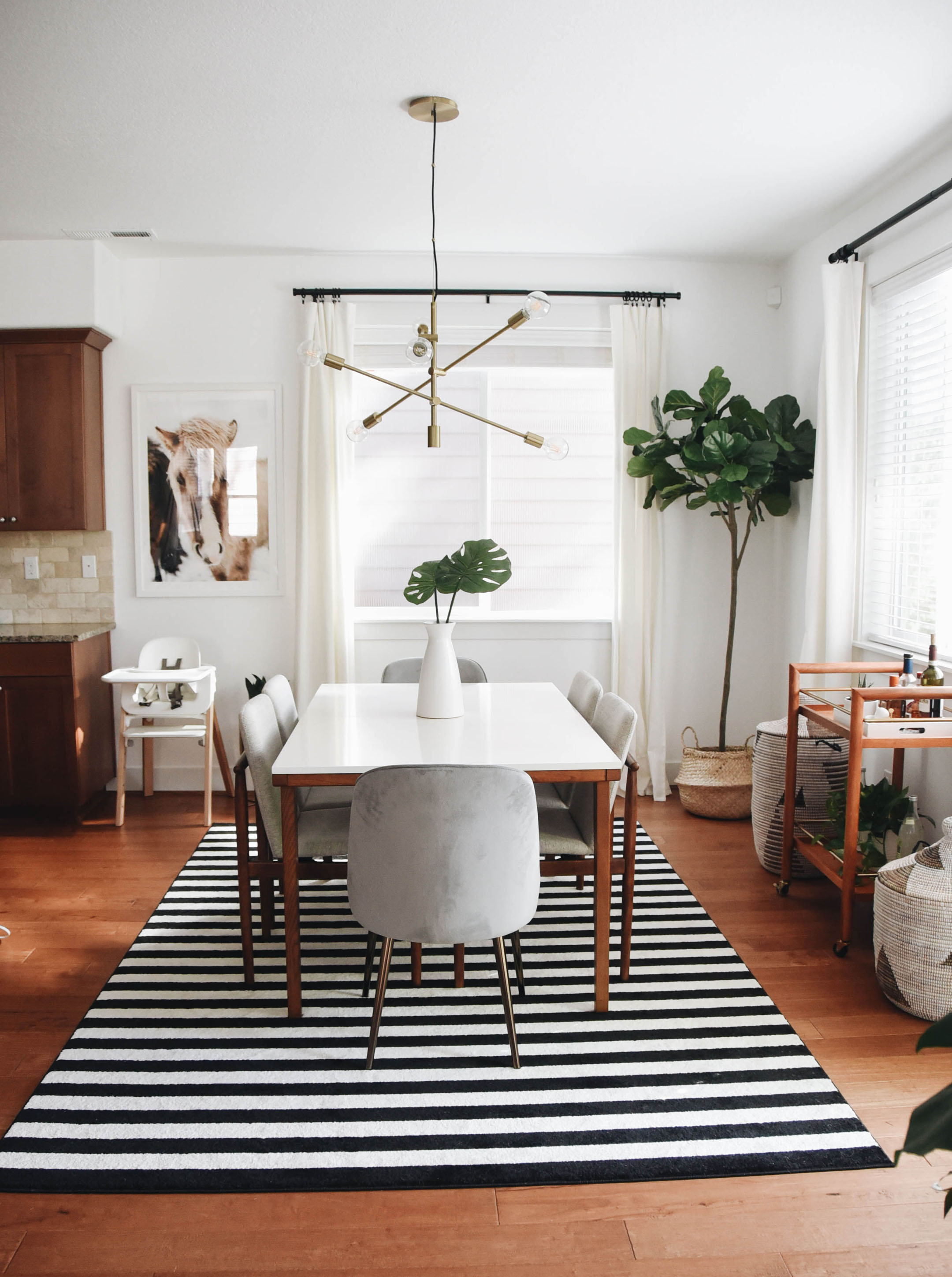 Dining Room Makeover With West Elm Crystalin Marie