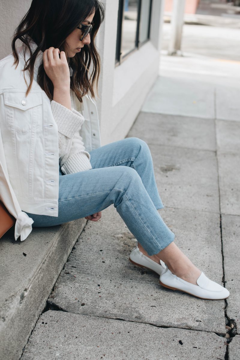 Everlane Day Loafers in white