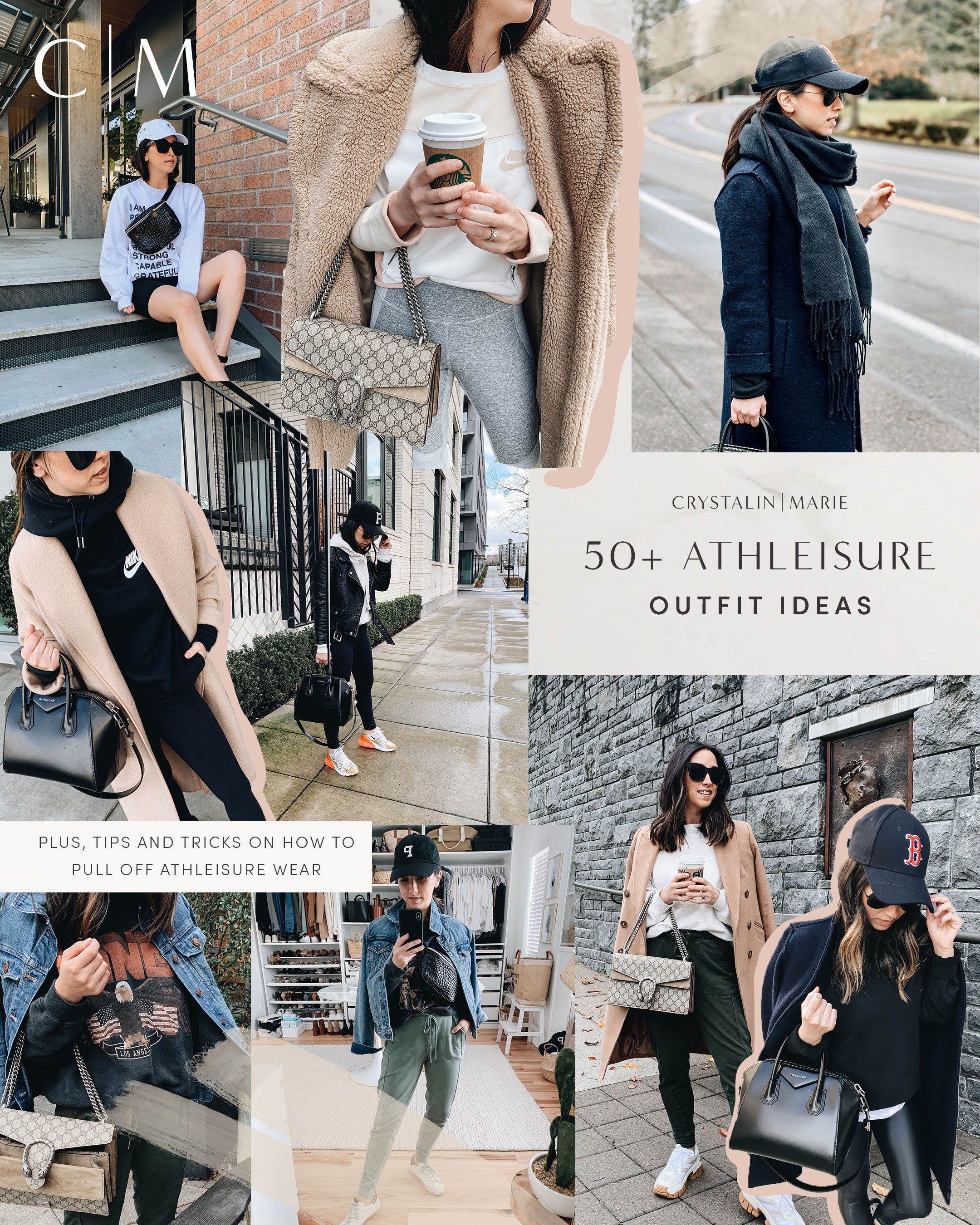 How To Pull Off Athleisure Wear & 50+ Outfit Ideas - Crystalin Marie