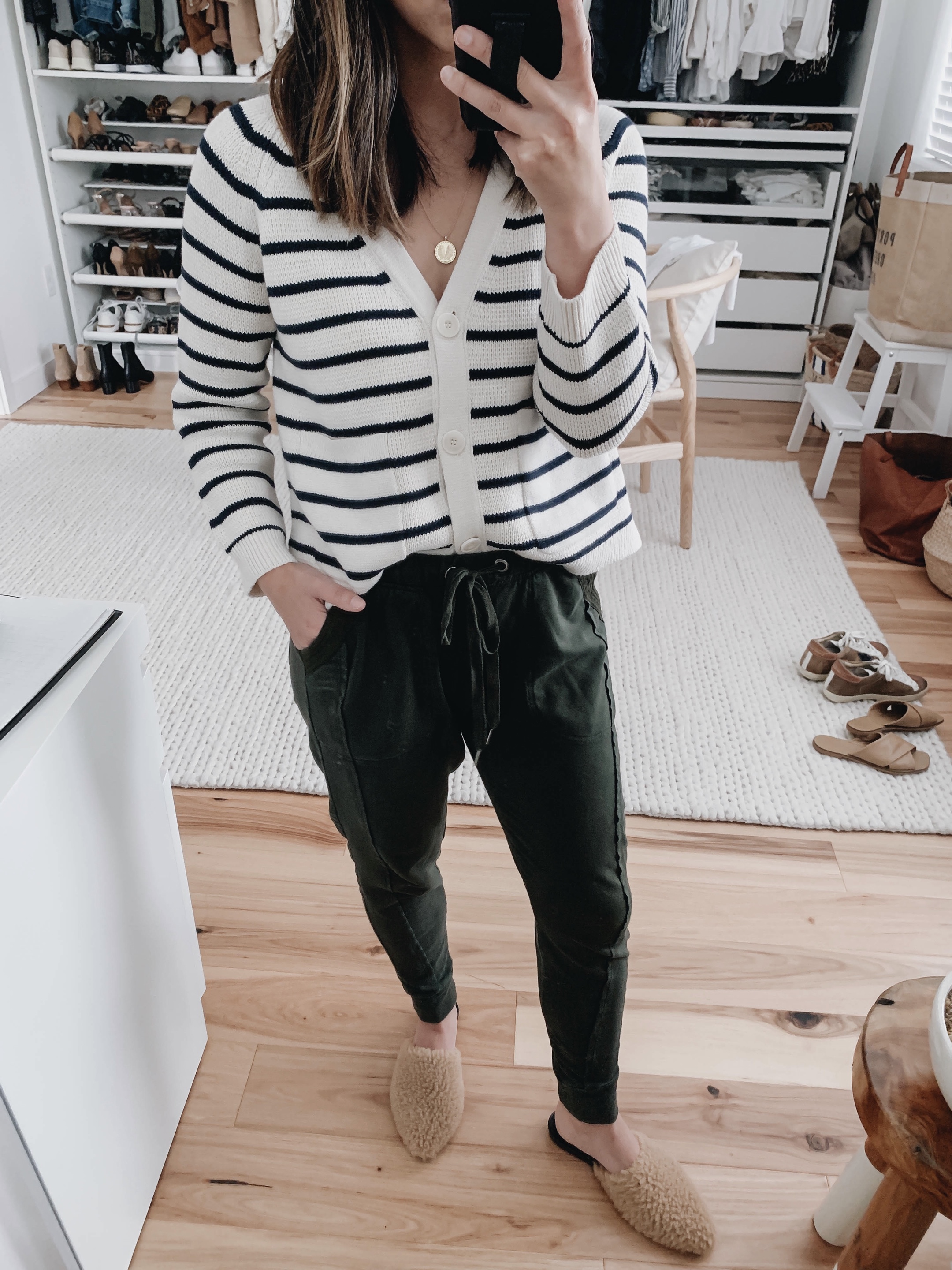 J crew striped cardigan sale