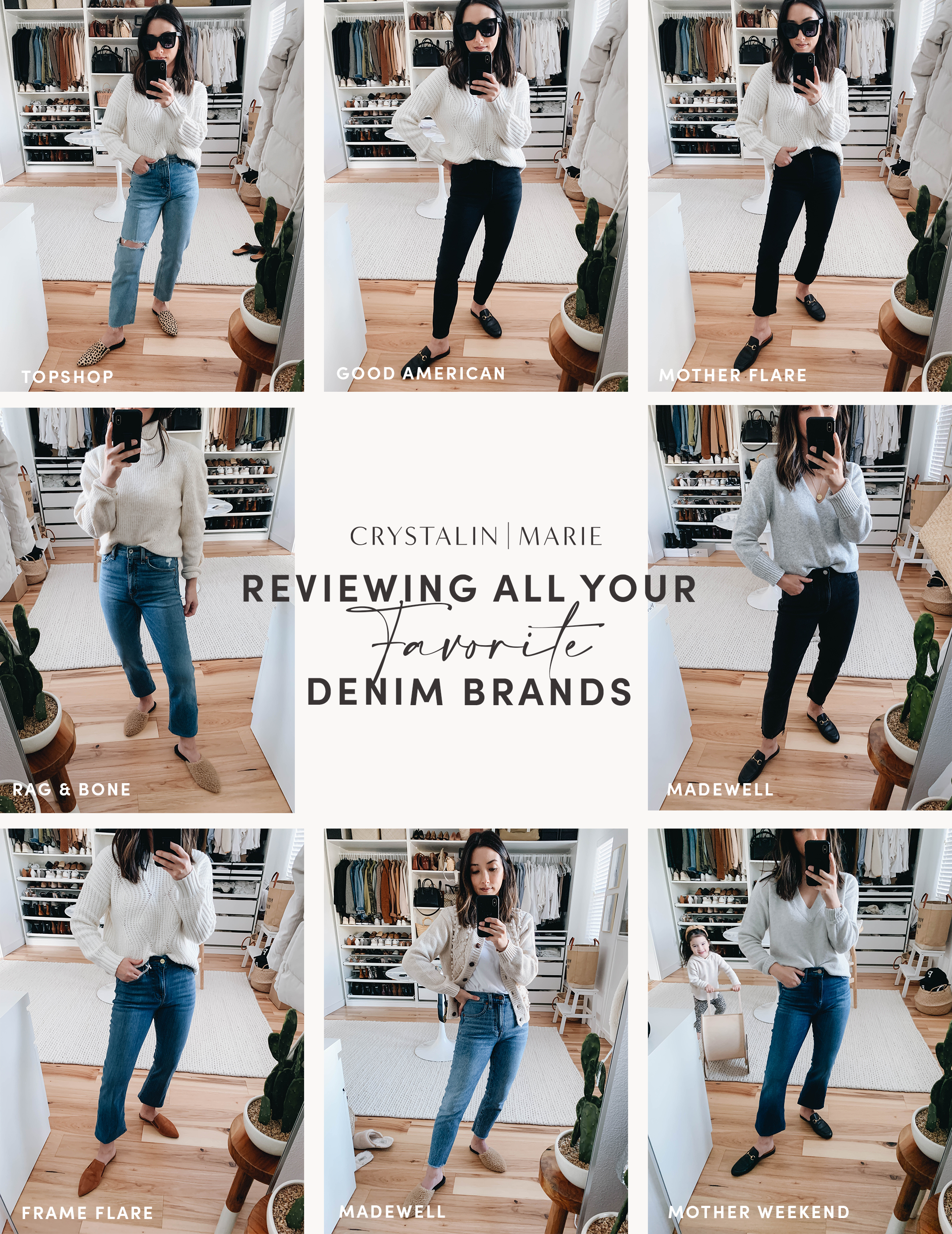 Mother, Frame, Topshop, Good American - Reviewing All Your Favorite Denim -  Crystalin Marie